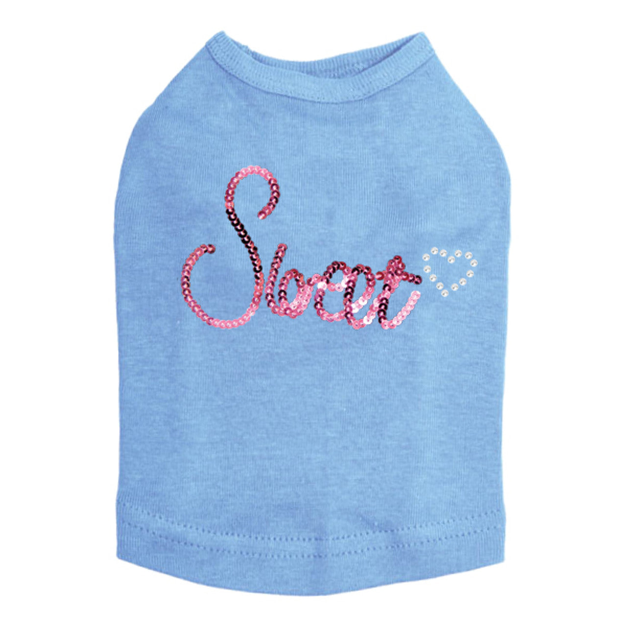 Sweet (Pink Sequins) - Dog Tank