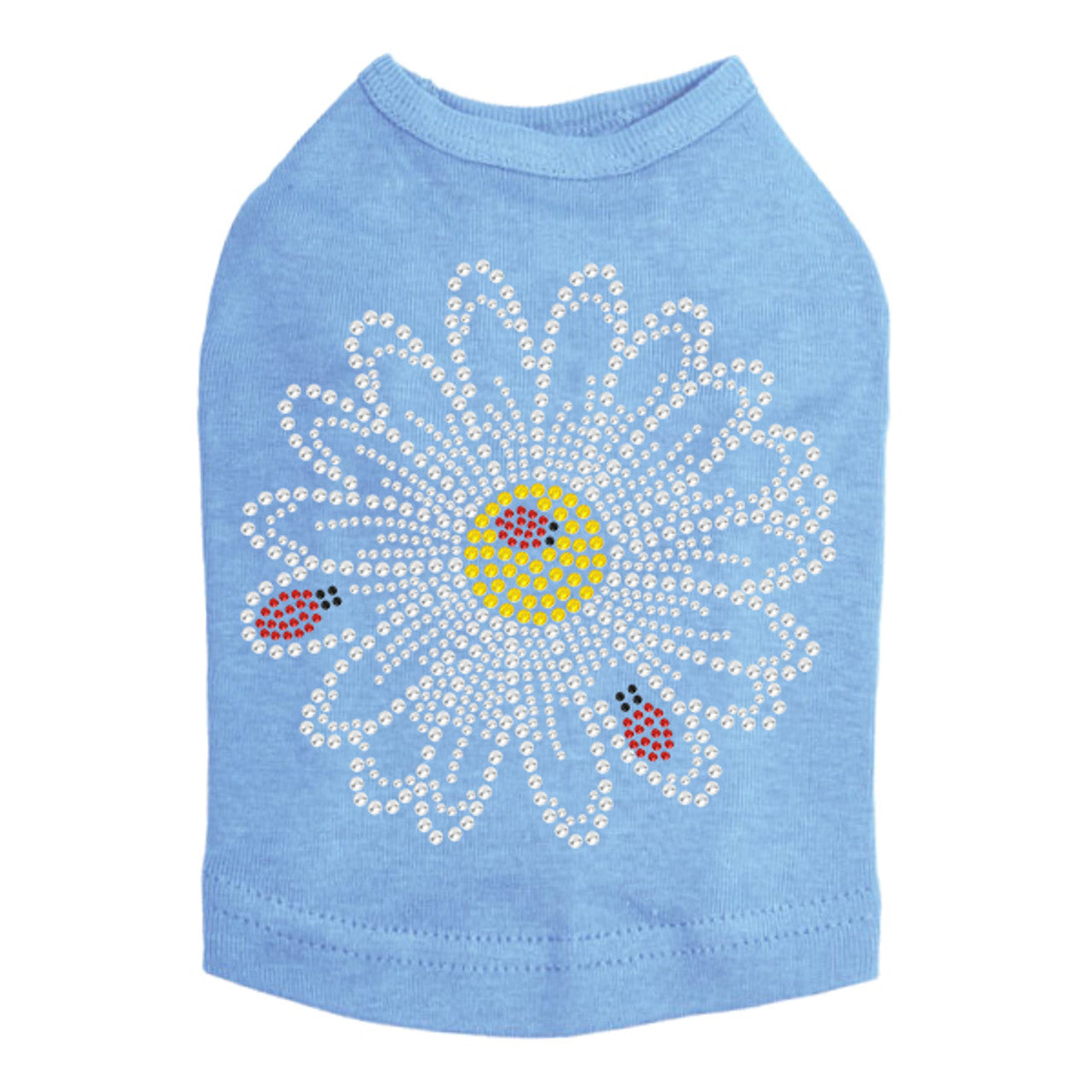 Large Daisy with Lady Bugs - Dog Tank