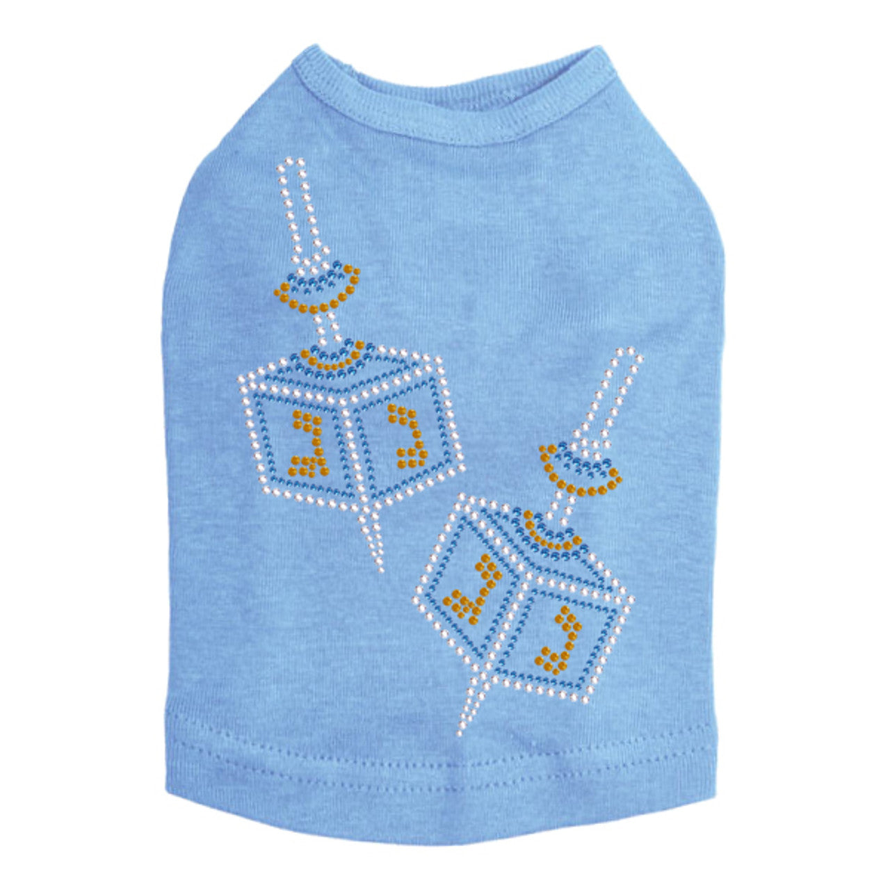 Dreidel - Large (Blue, Silver, & Gold) - Dog Tank