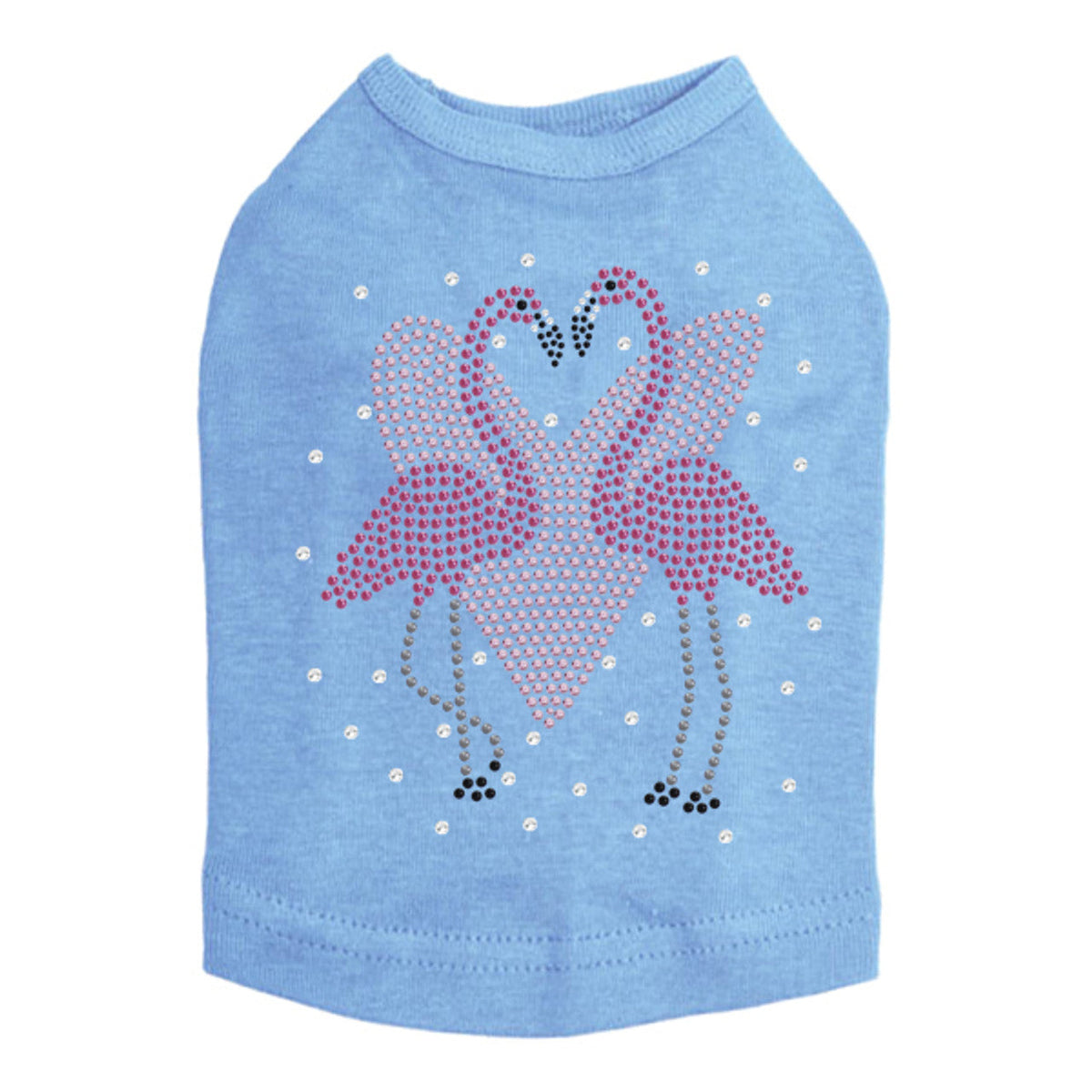 Flamingos with Heart- Dog Tank