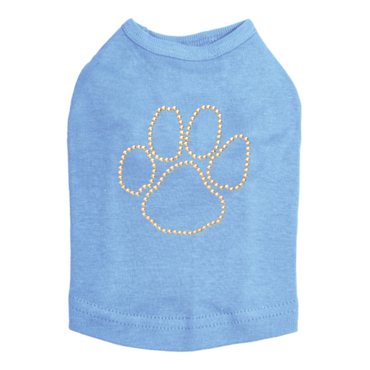 Paw (Gold Nailheads) - Dog Tank