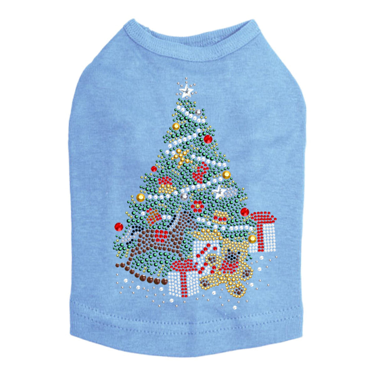 Christmas Tree 2 with Teddy Bear - Dog Tank