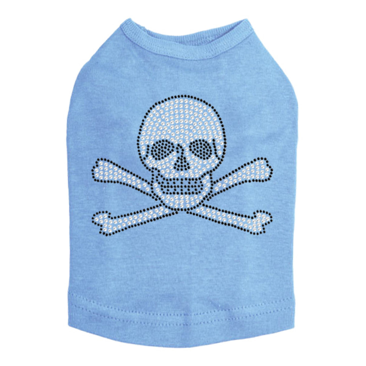 Rhinestone Skull - Dog Tank