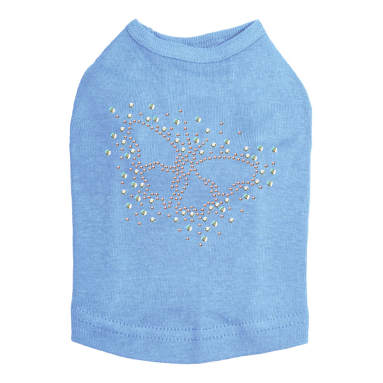 Pink AB Butterfly - Dog Tank