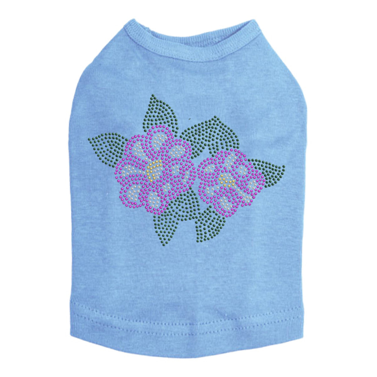 Magenta Flowers - Dog Tank