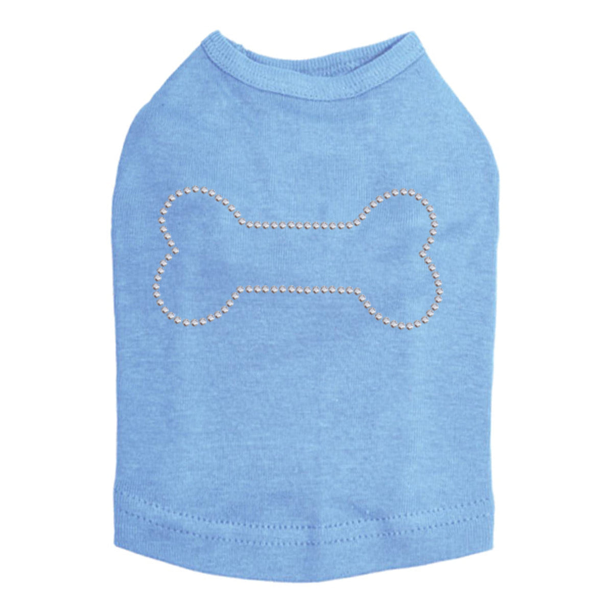 Bone - Rhinestuds - Dog Tank