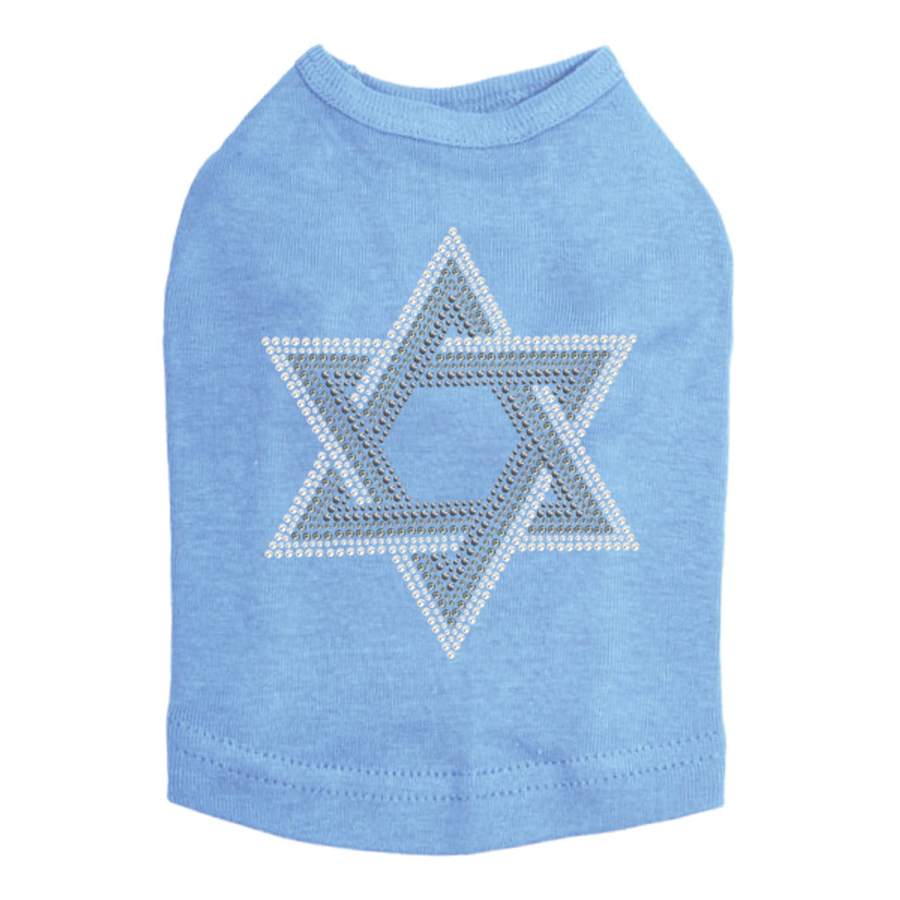 Star of David (Gray and Clear) - Dog Tank