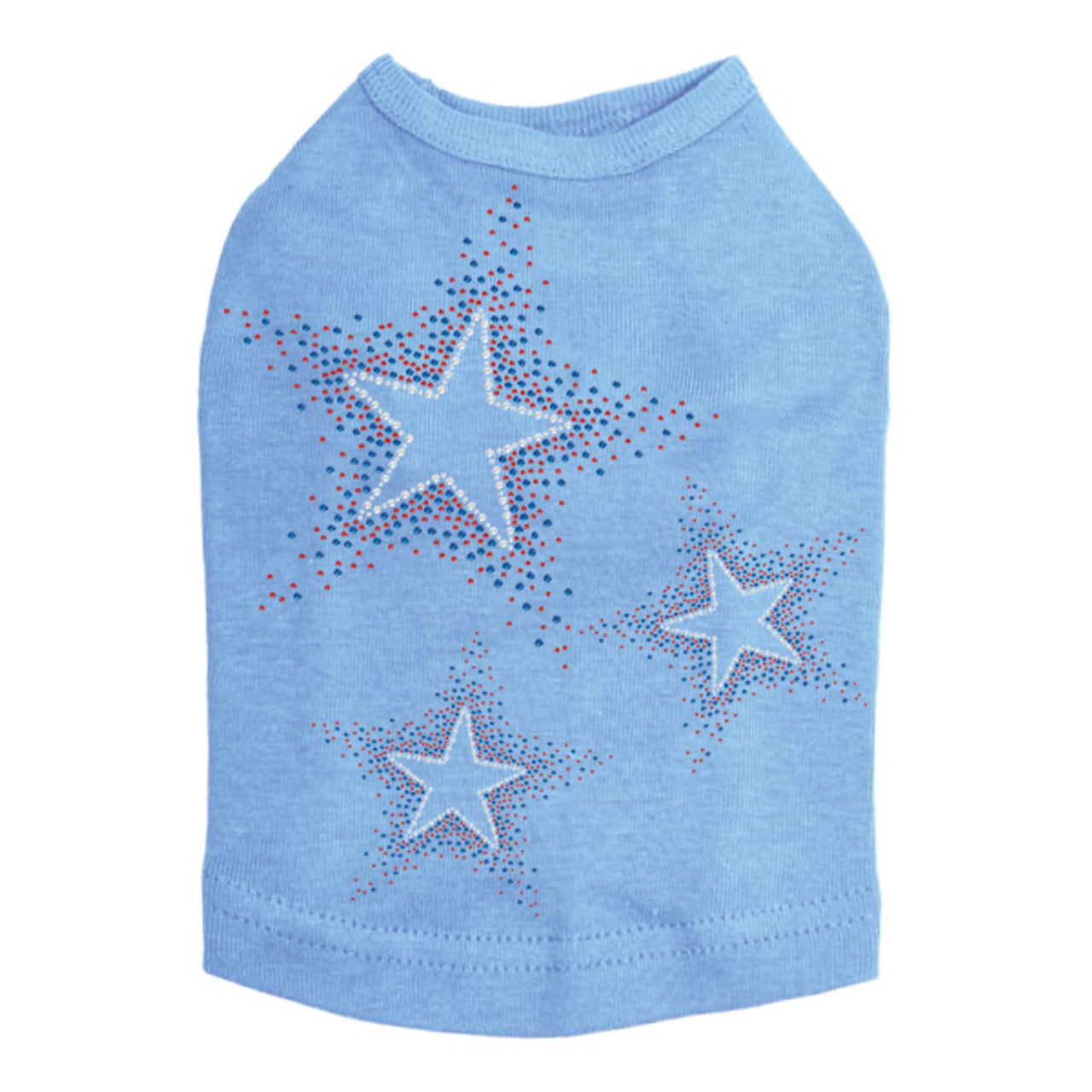 Three Stars (Red & Blue) - Dog Tank