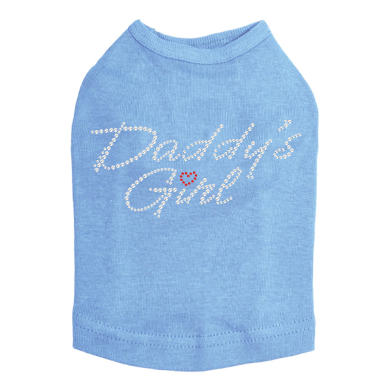 Daddys Girl with Red Heart - Dog Tank