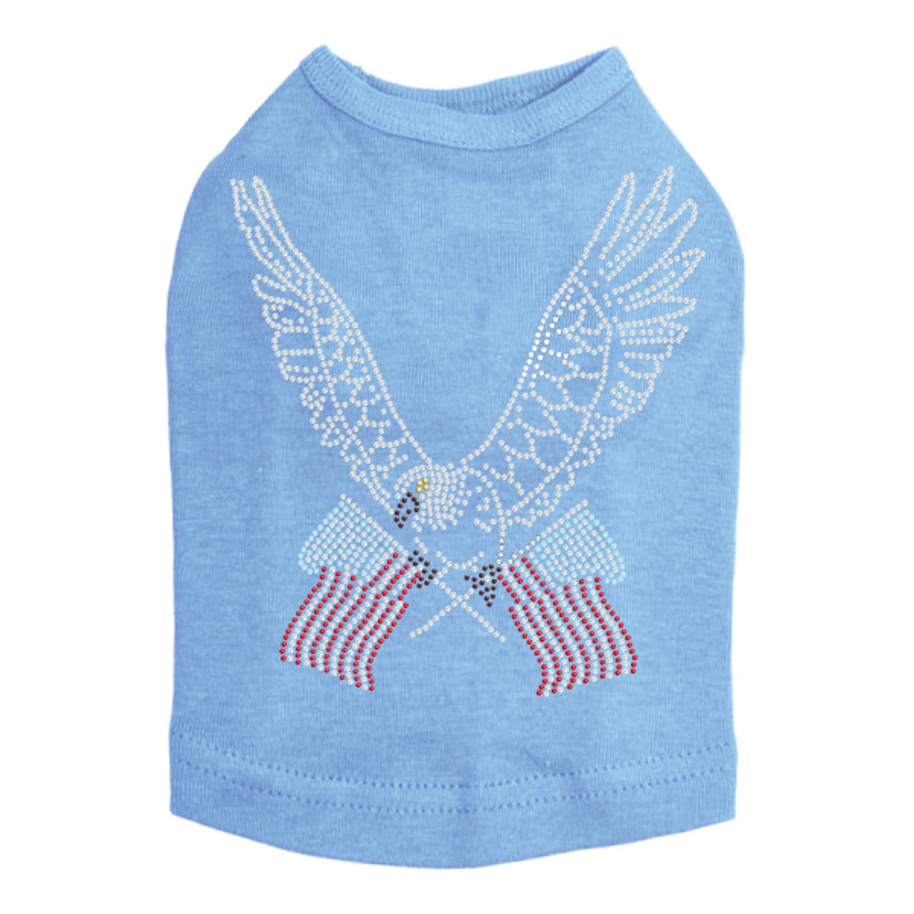 Eagle with Flags - Dog Tank