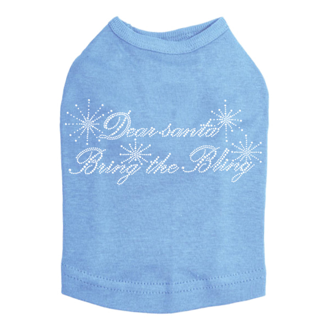 Dear Santa Bring the Bling - Dog Tank