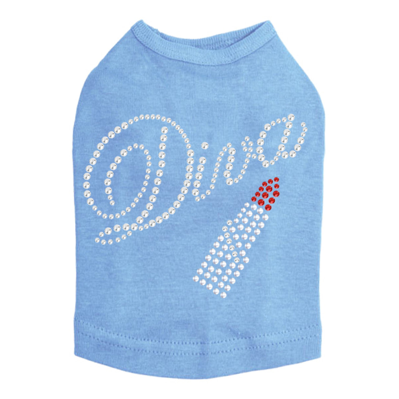 Diva with Red Lipstick - Dog Tank