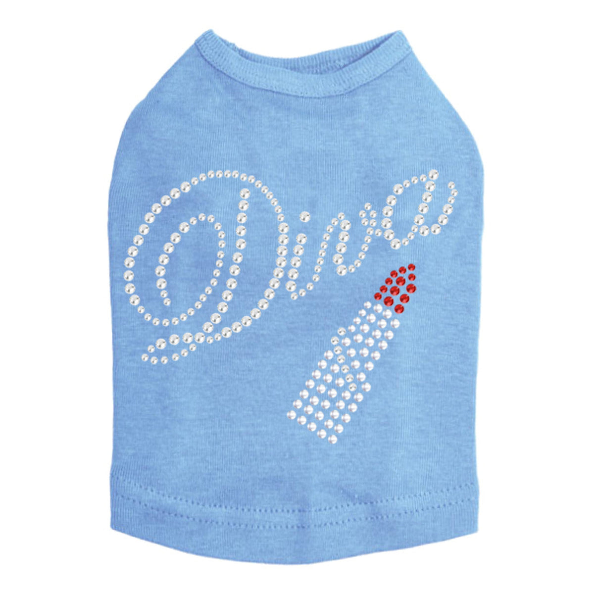 Diva with Red Lipstick - Dog Tank