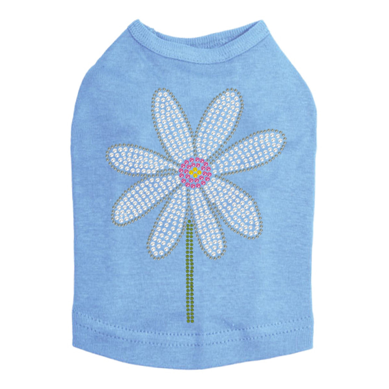 Daisy with Pink Center - Dog Tank