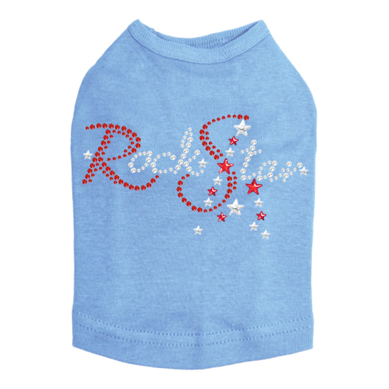 Rock Star (Red - Austrian crystal Rhinestones) - Dog Tank