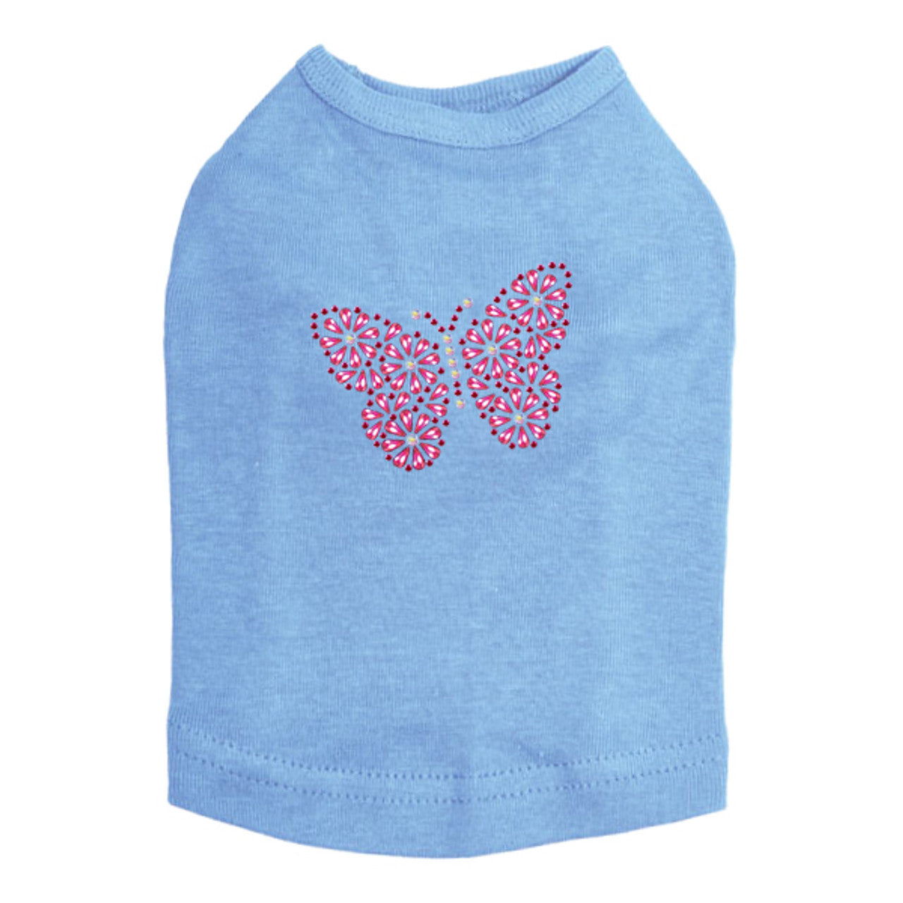 Pink Nailhead Butterfly - Dog Tank