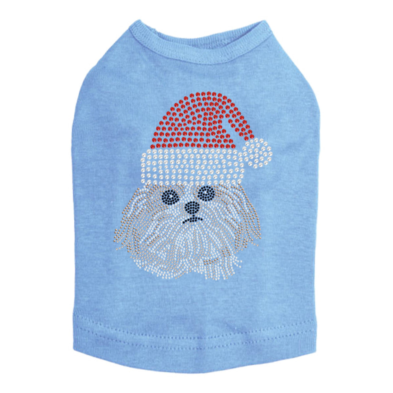 Shih Tzu with Santa Hat - Dog Tank
