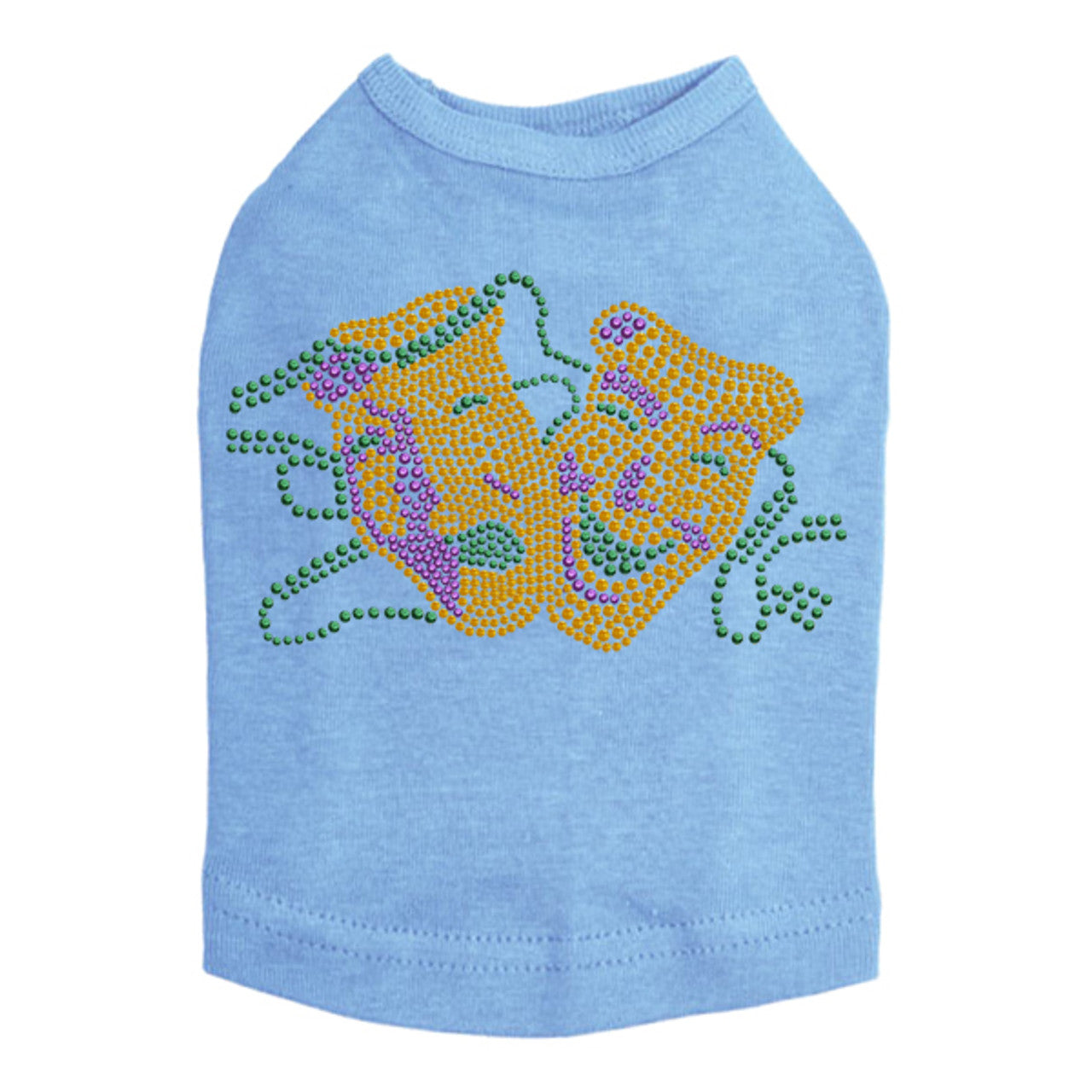 Gold Theater Comedy Tragedy Mask - Dog Tank