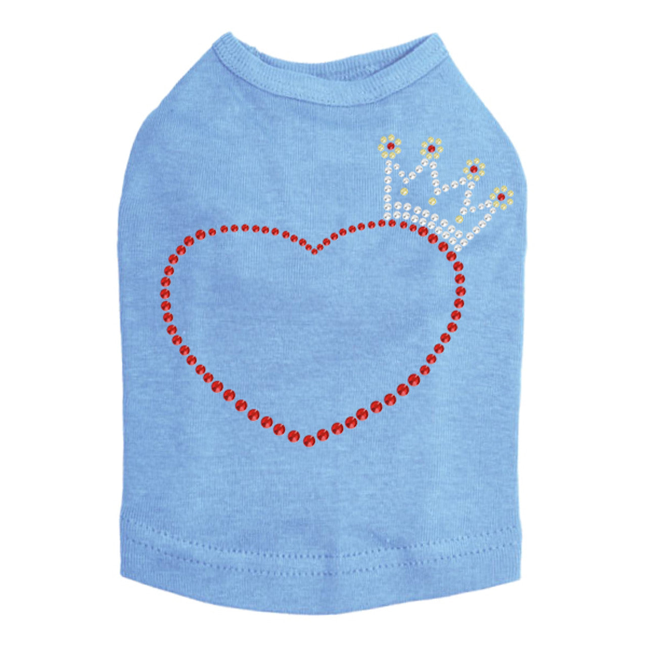 Heart with Crown - Dog Tank