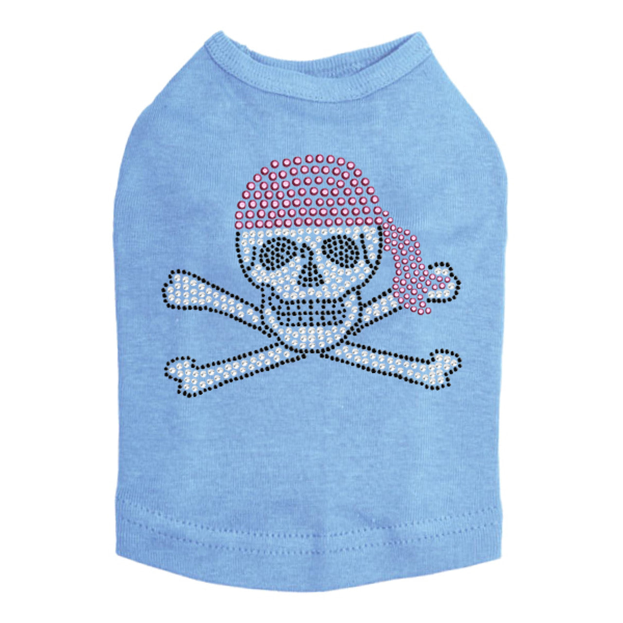Skull with Pink Bandanna - Dog Tank