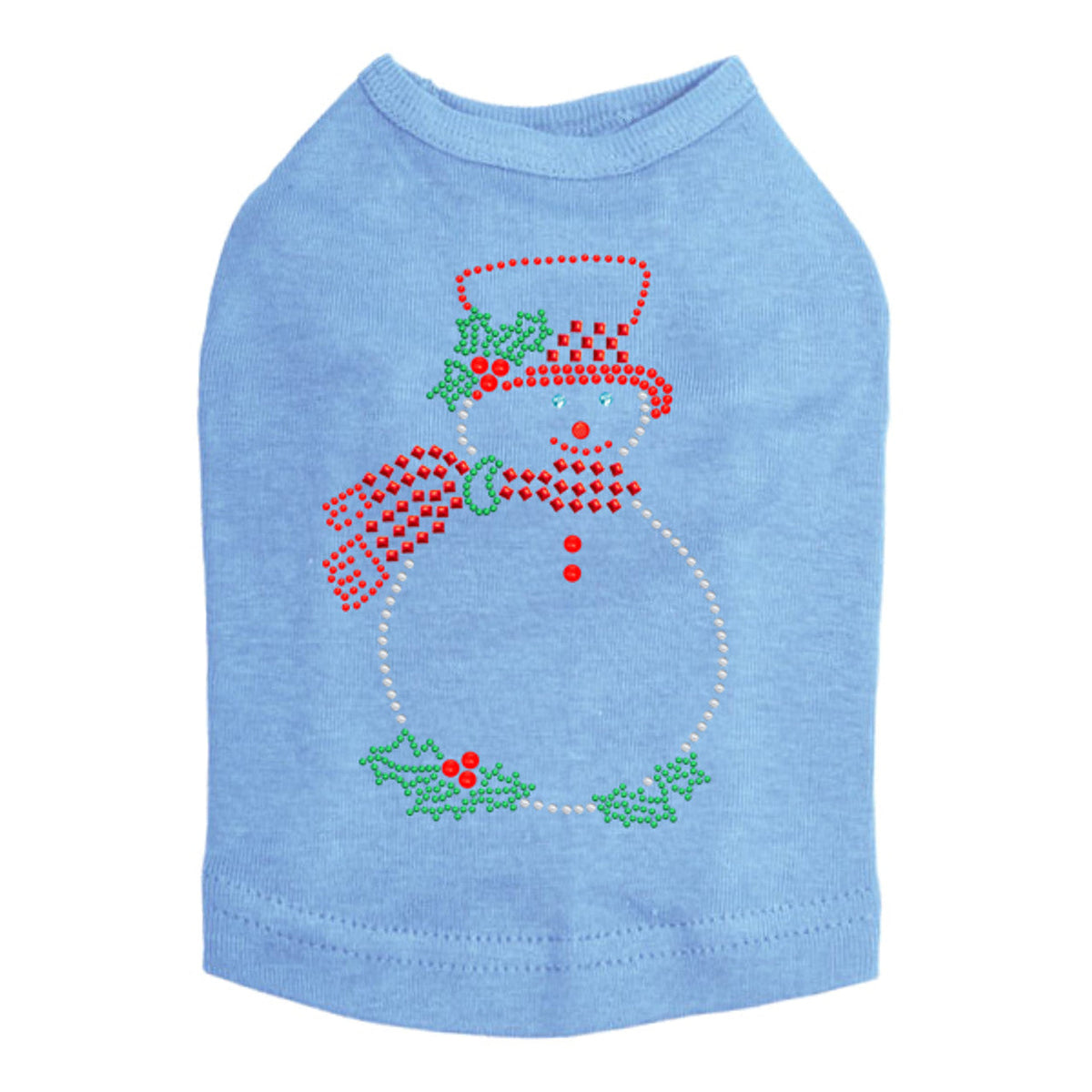 Snowman Outline - Dog Tank