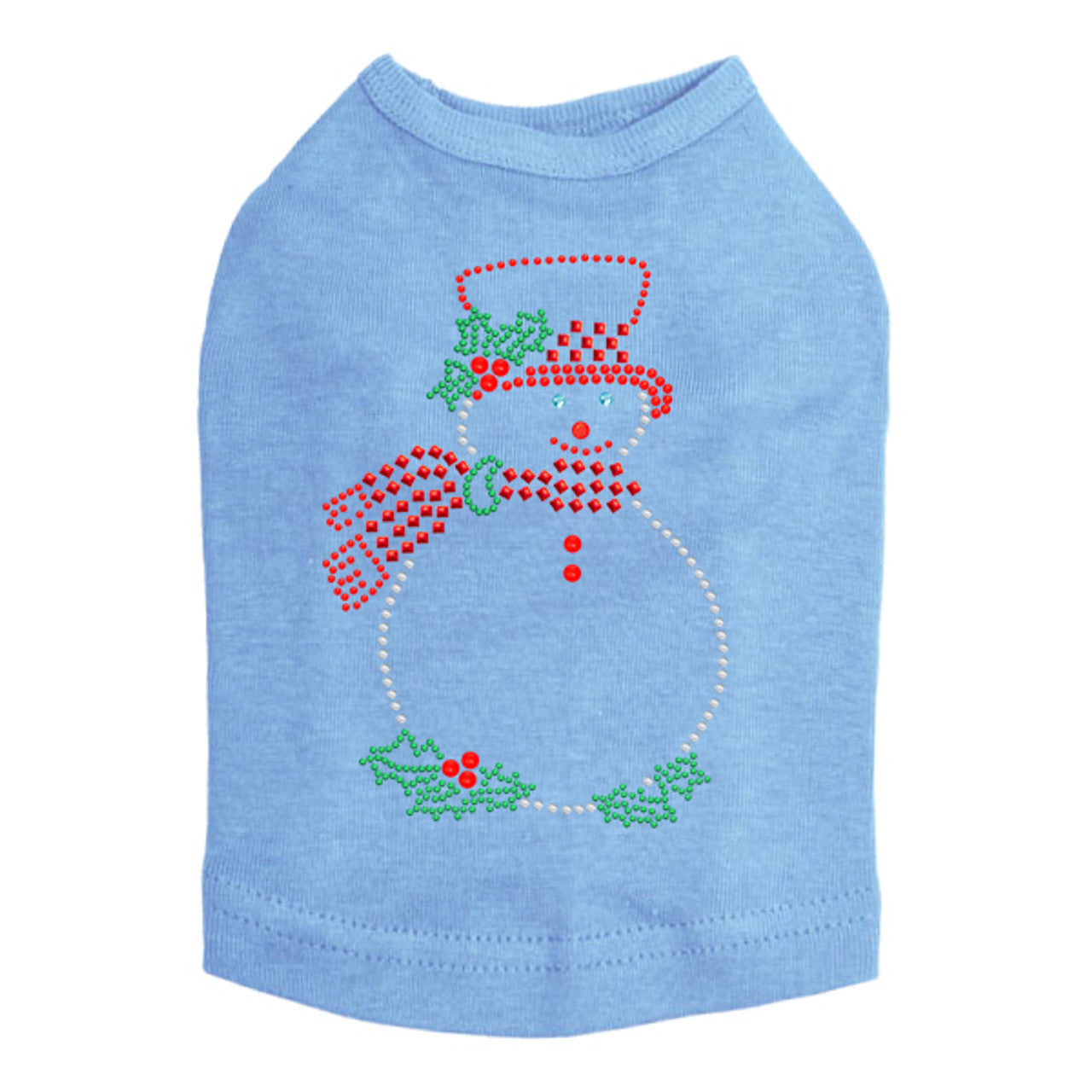 Snowman Outline - Dog Tank