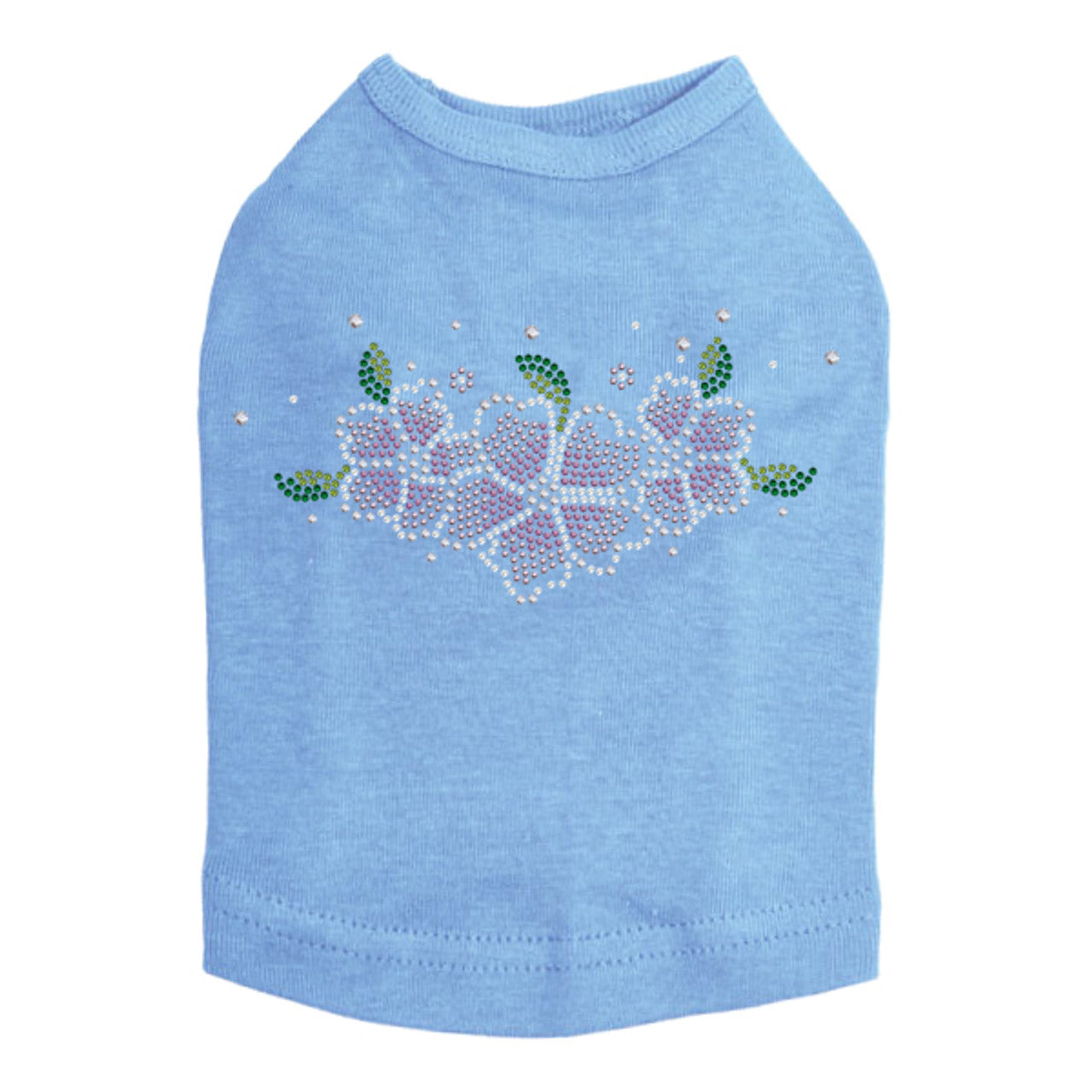 Pink Flowers - Dog Tank