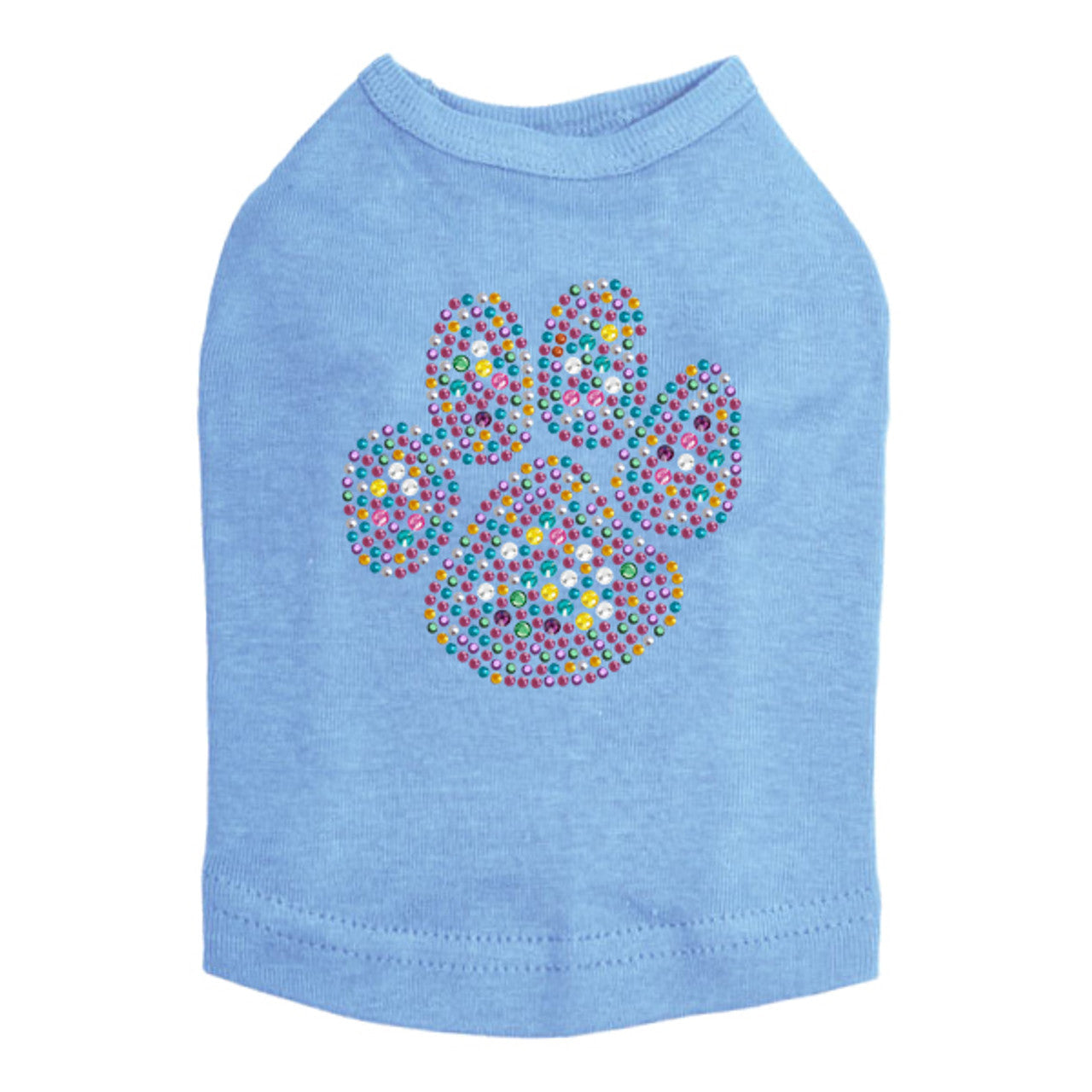 Multicolor Paw - Dog Tank