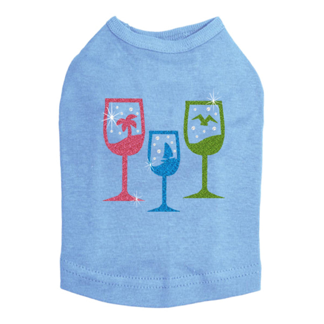 Tropical Glitter Drinks - Dog Tank