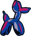 Blue Balloon Dog Patch