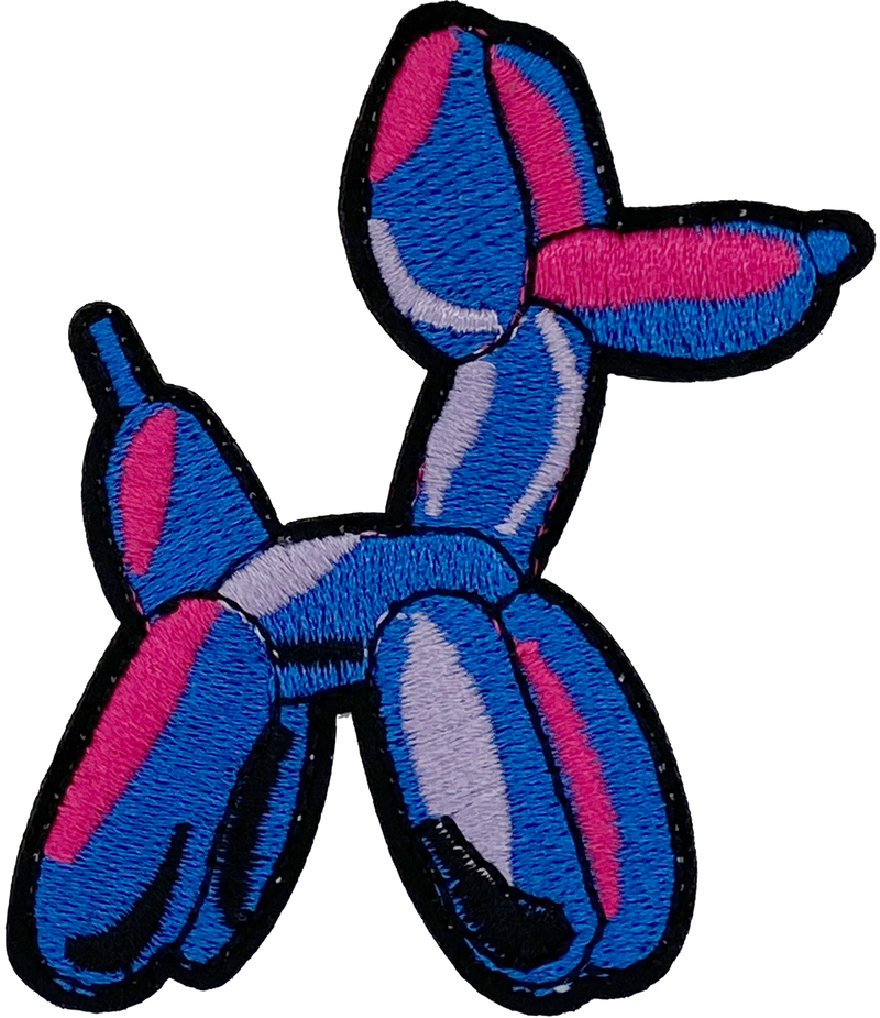 Blue Balloon Dog Patch