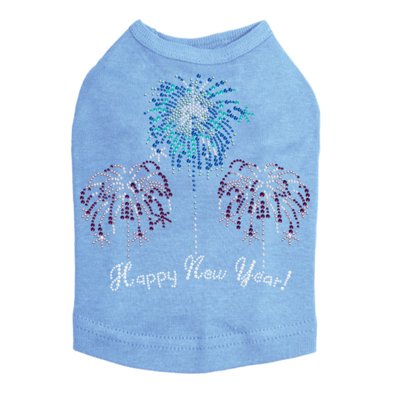 Happy New Year Fireworks - Dog Tank