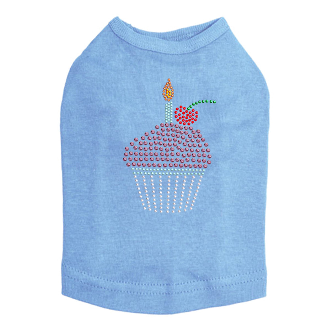Cupcake with Candle - Dog Tank