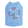 Peace Sign (Red, White, & Blue) - Dog Tank