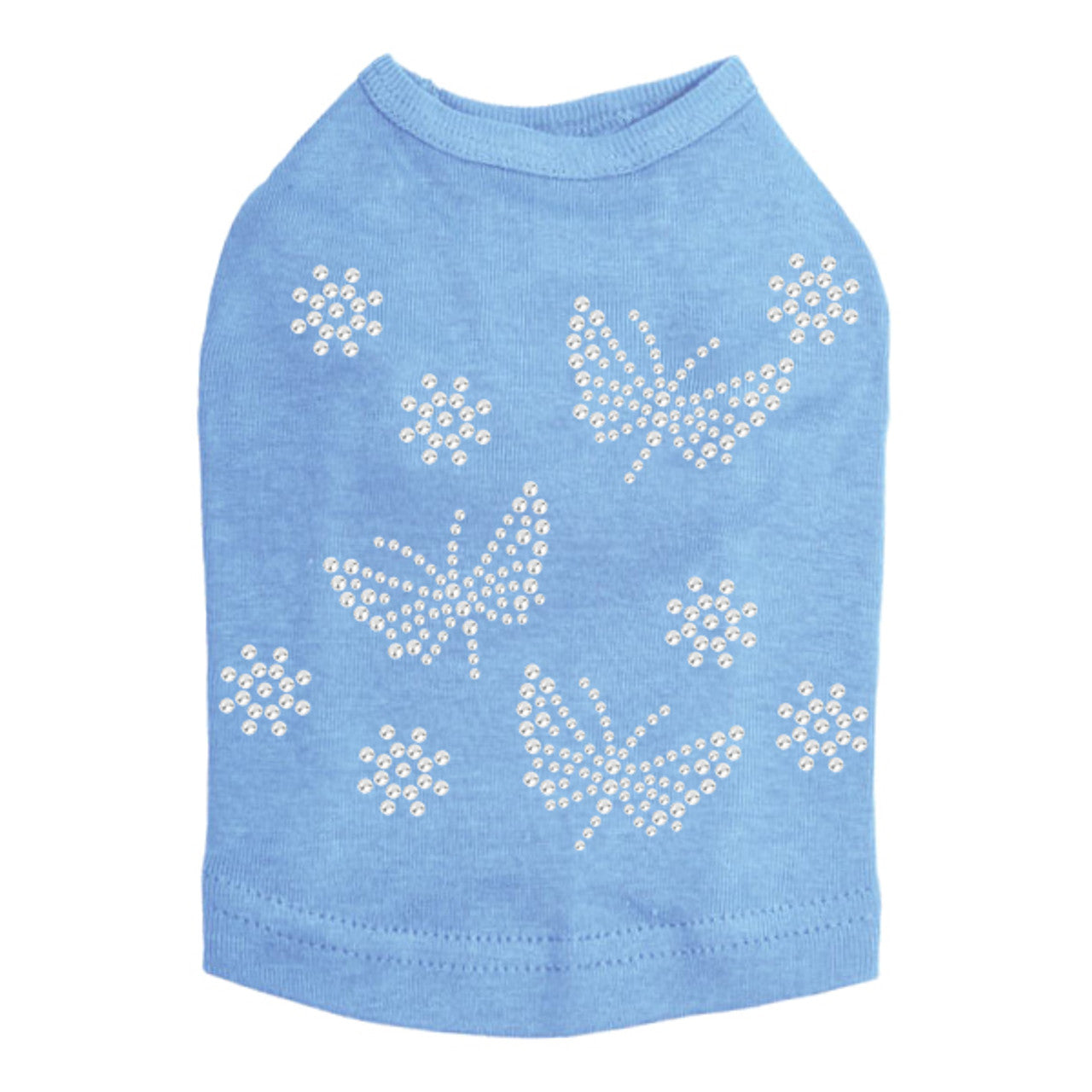 Small Rhinestone Butterflies - Dog Tank