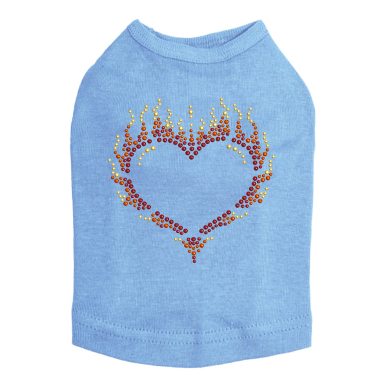 Flame Heart - Dog Tank
