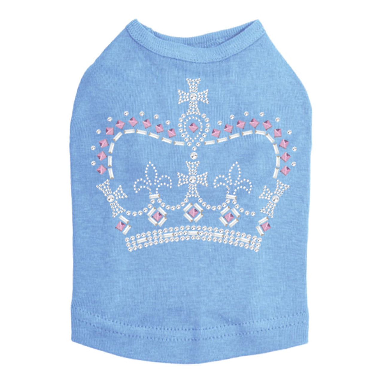 Crown 15 (Clear, Silver, & Pink) - Dog Tank