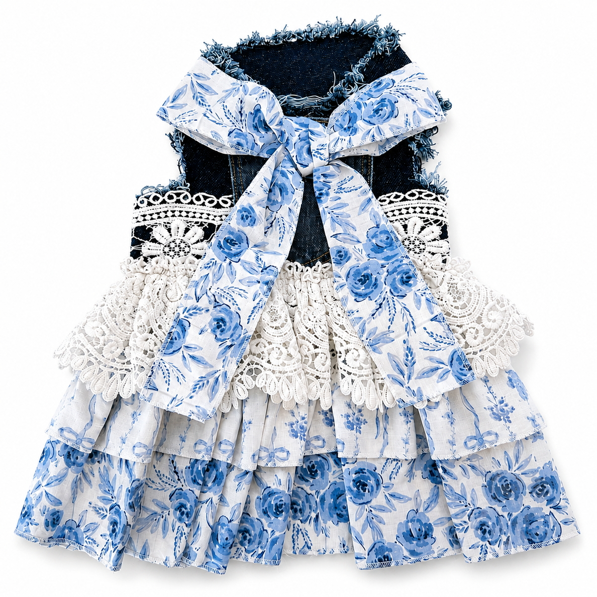 Heads or Tails Pup Something Blue LovePackPuppy Dog Dress