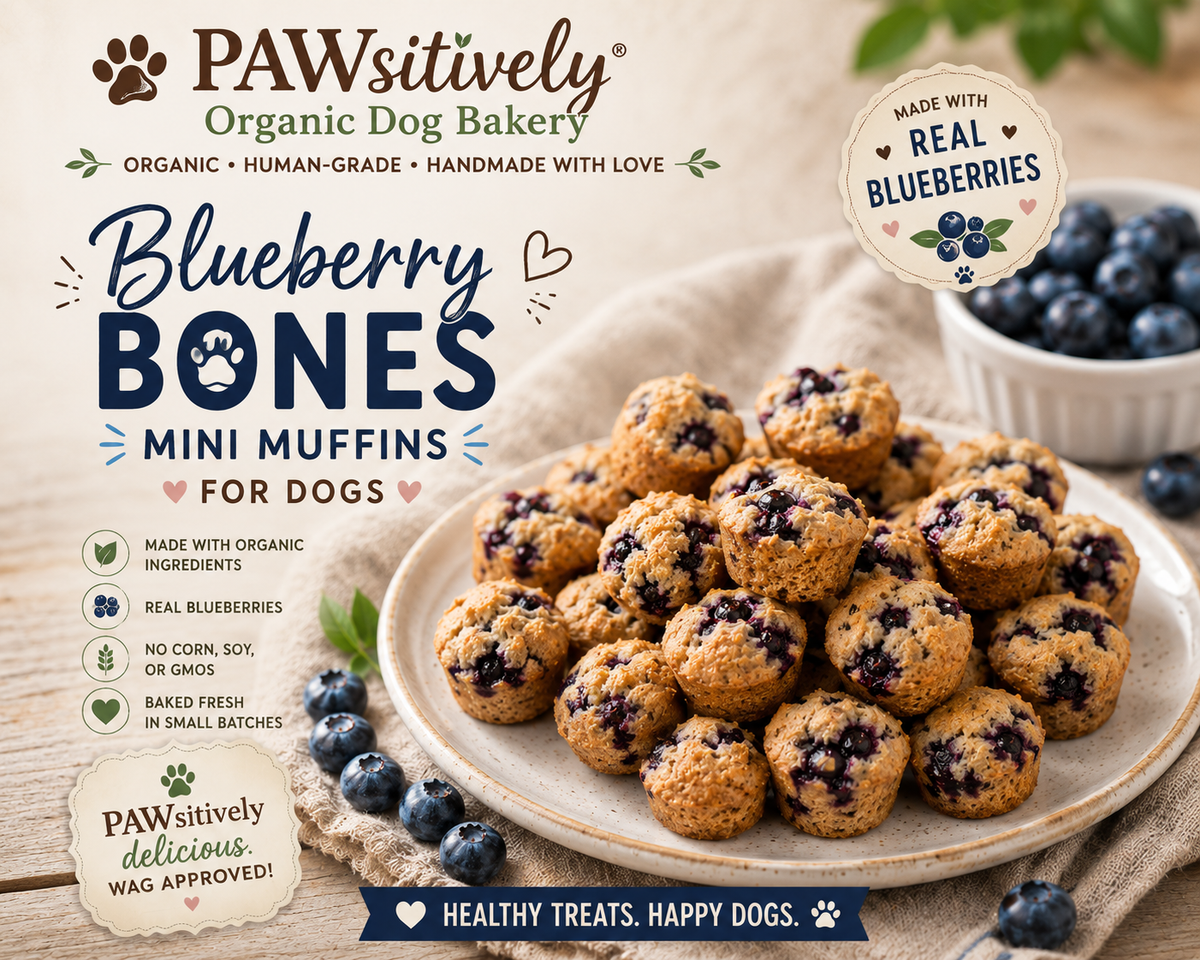 PAWsitively Organic Blueberry Muffin Dog Treats