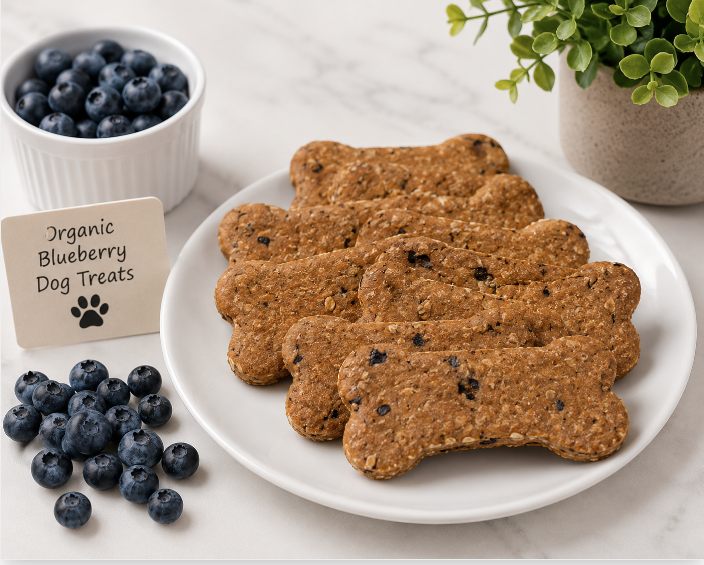 PAWsitively Organic Blueberry Bone Dog Treats