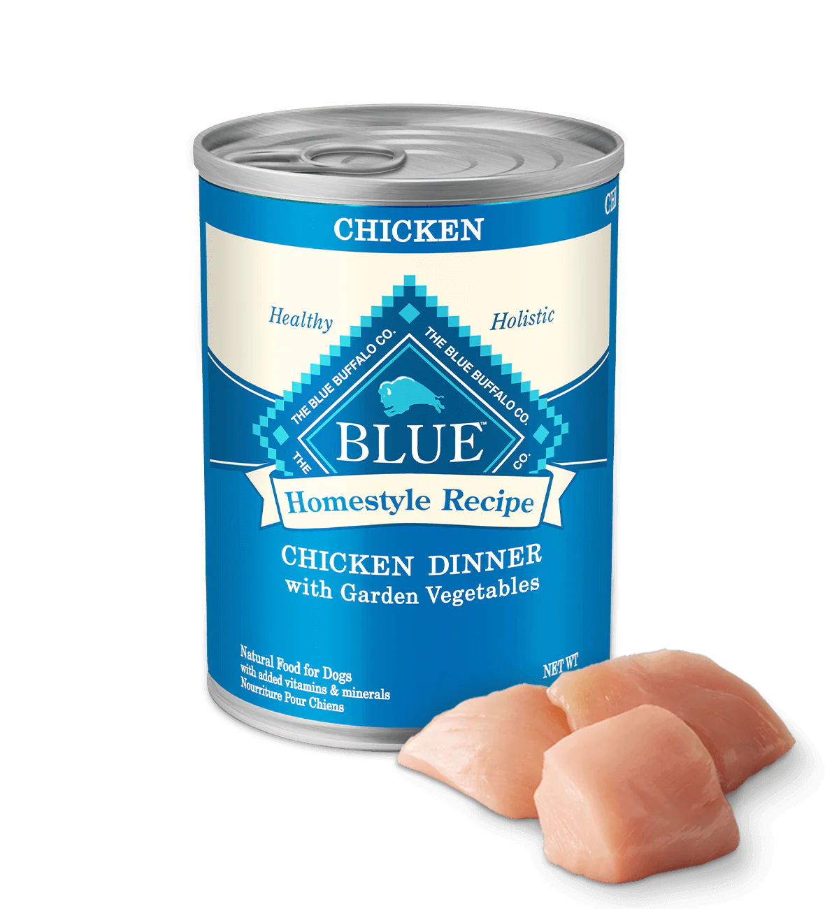 Blue Buffalo Adult Homestyle Chicken, Brown Rice & Garden Vegetables Wet Dog Cans (12.5oz)