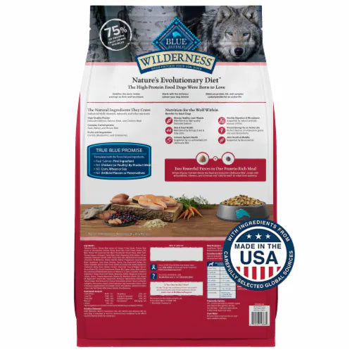 Blue Buffalo Wilderness Adult Salmon with Wholesome Grains Dry Dog Food