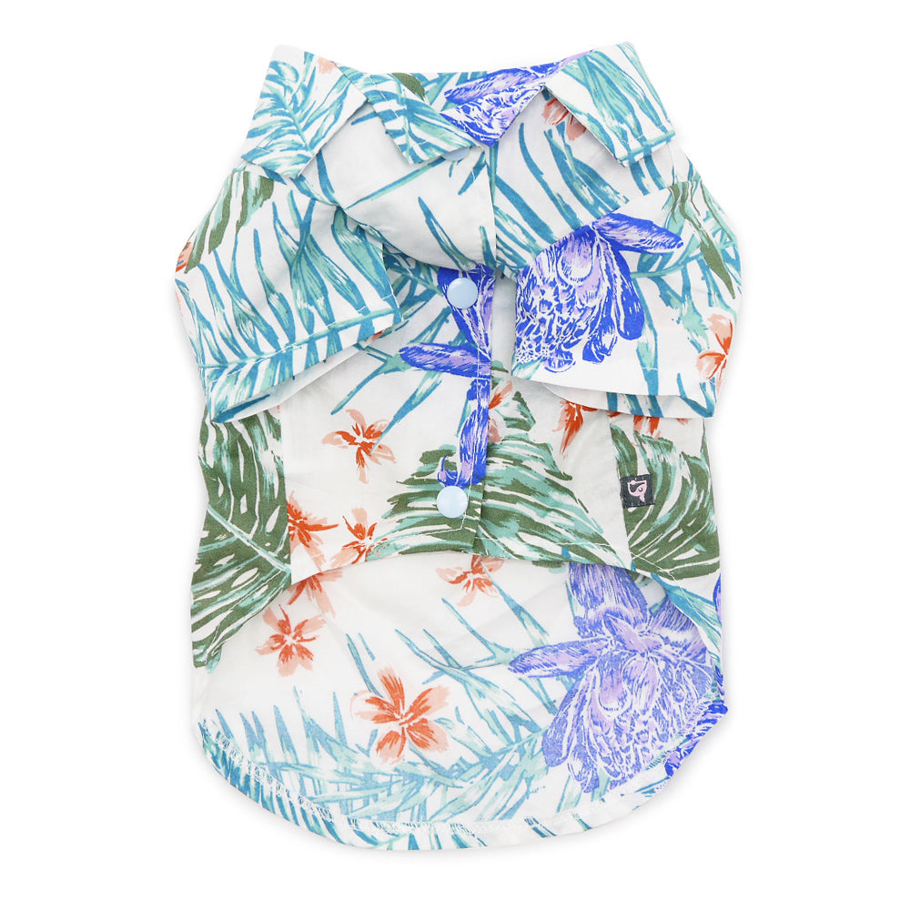 DOGO Blue Leafy Dog Shirt