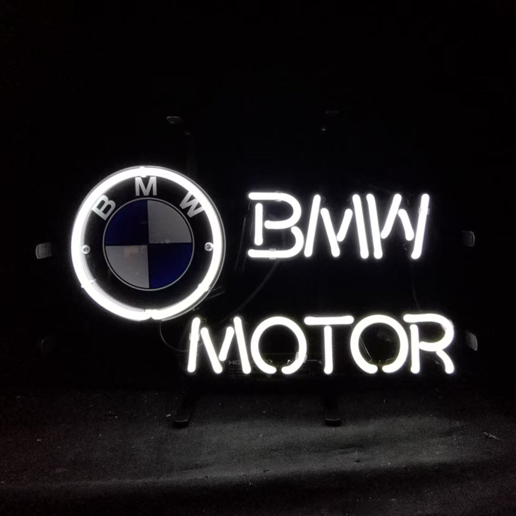 BMW Logo Real Glass Neon Sign