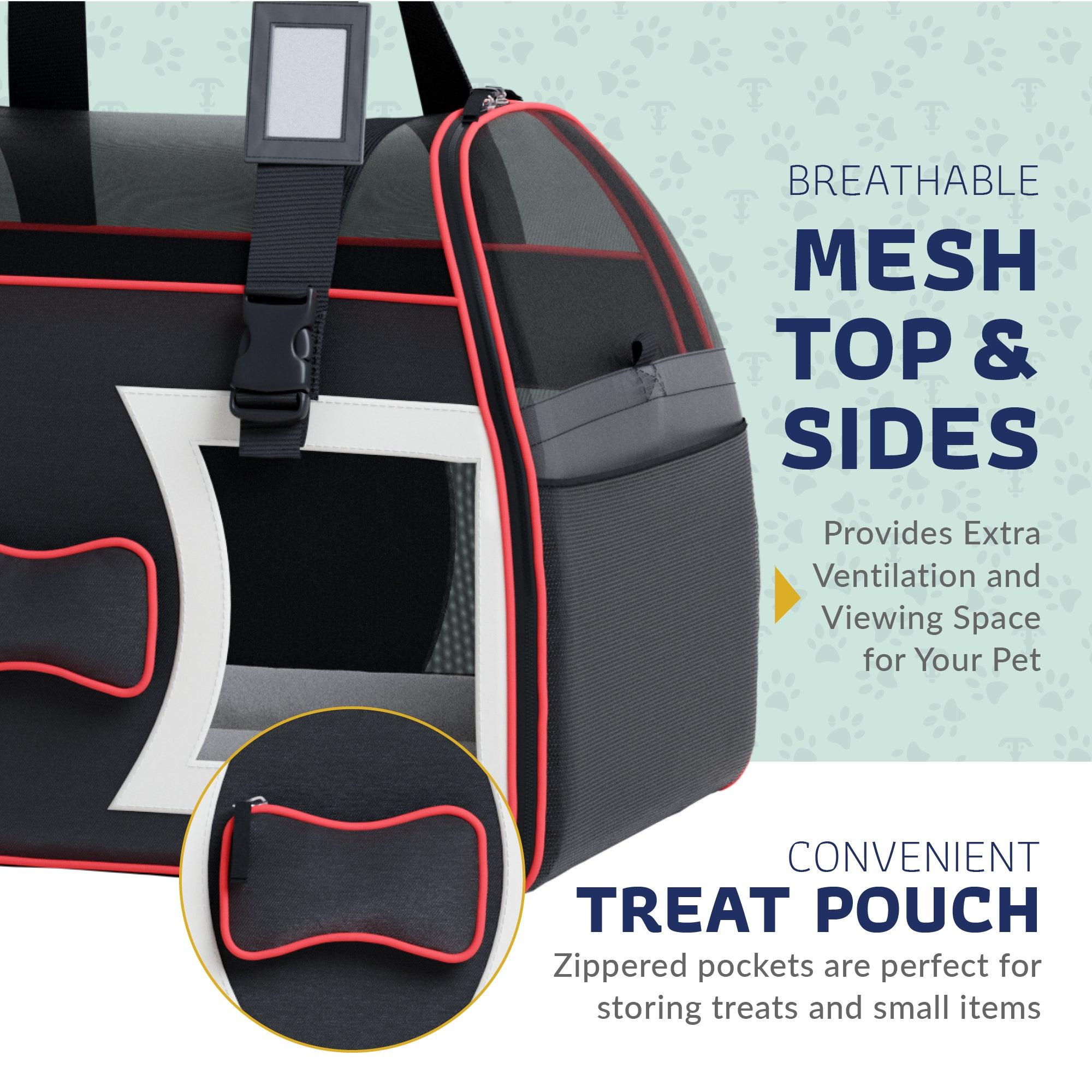 Bone Cruiser Pet Carrier with Removable Wheels and Telescopic Handle