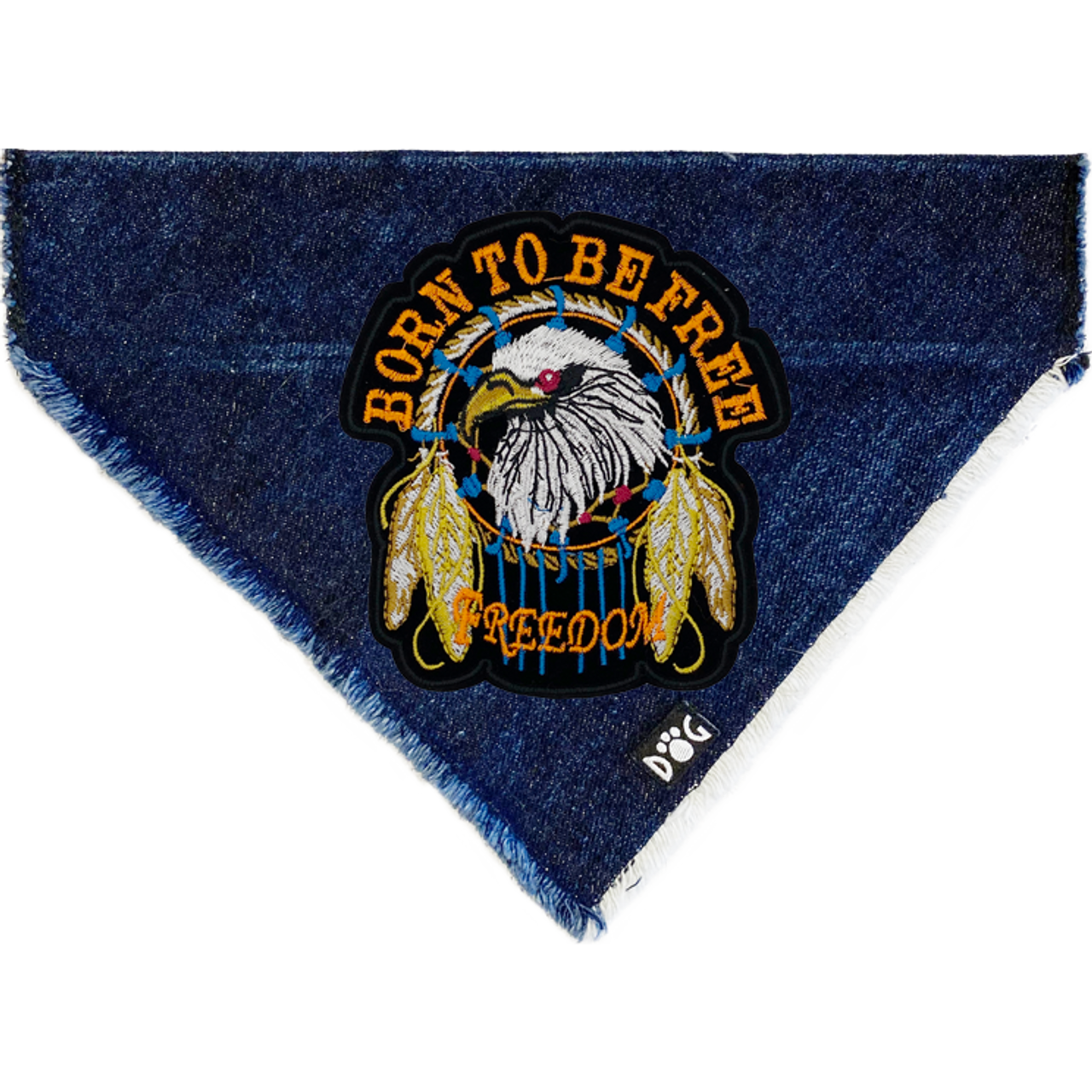 Born to be Free Denim Bandana