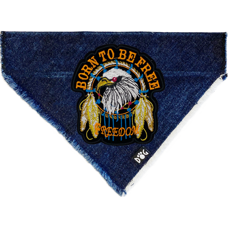 Born to be Free Denim Bandana