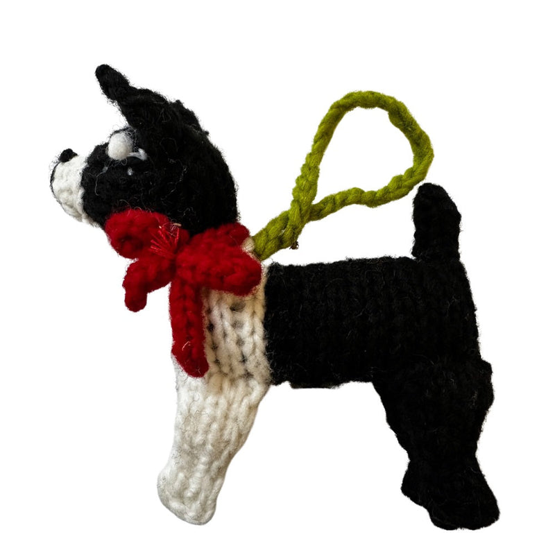 Chilly Dog Boston Terrier Wool Ornament