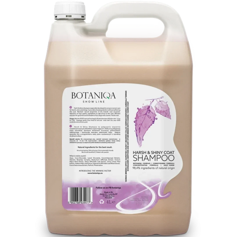 Botaniqa Dog Harsh and Shiny Coat Shampoo Gallon