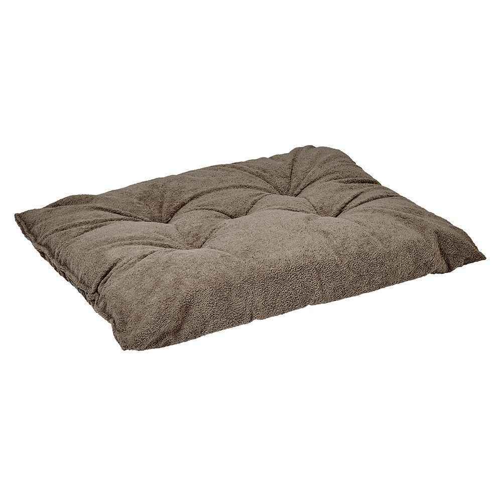 Bowsers Mocha Tufted Dog Crate Cushion - Washable Crate and Lounge Comfort